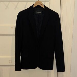 Zadig & Voltaire Elegant Black Blazer